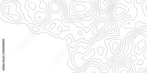 Fotografía Abstract minimal discovery area topo map