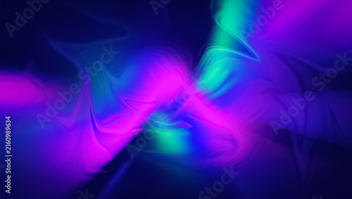 Canvastavla Abstract glass wave background with flowing gradient transparency, smooth glossy