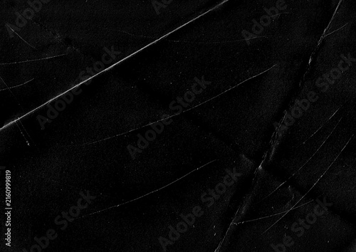 Dark Black Grunge Creased Scratched Distressed Paper Texture - Grainy Grain Noisy Noise Gritty Folded Paper Overlay Template Background