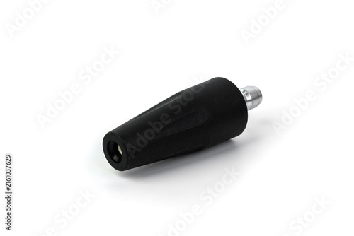 Konstfotografi Rotating dirt blaster turbo nozzle for high pressure washer isolated on white background