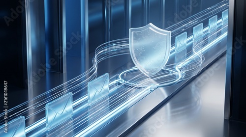 Email Security and Protected Digital Communication Concept