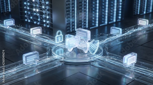 Secure Messaging and Encrypted Digital Communication Concept