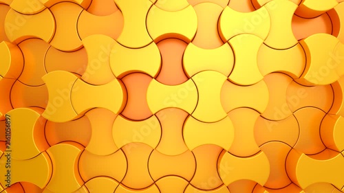 Background of Geometric Shapes. Abstract motion, loop, two color, 3d rendering, 4k resolution
