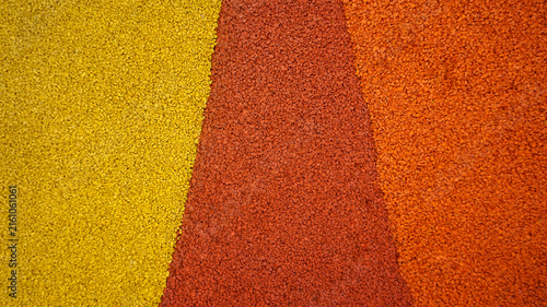 Cuadro en lienzo Yellow, red and orange fabric texture