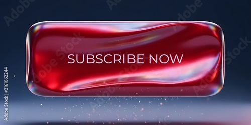 Red liquid silk wavy chrome button bar.