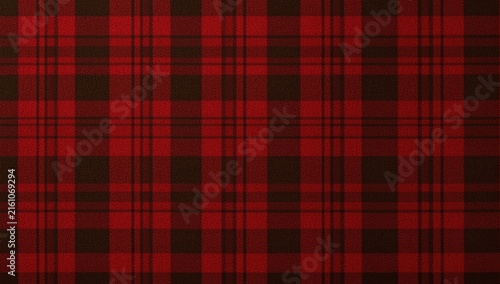 Red and black plaid fabric texture