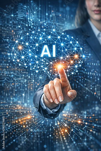 AI technology, futuristic image