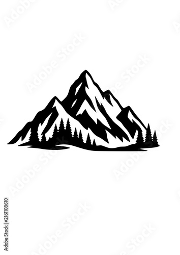 mountain landscape vector