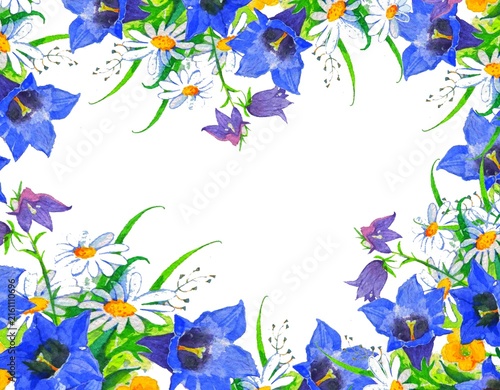 spring flowers frame