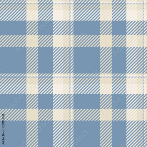 Fall seamless check vector, gorgeous plaid texture tartan. Deco fabric textile pattern background in cyan and light colors.