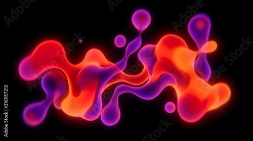 3D render colorful blobs and fluid shapes float and merge together against a deep black background, creating an abstract and futuristic visual experience.