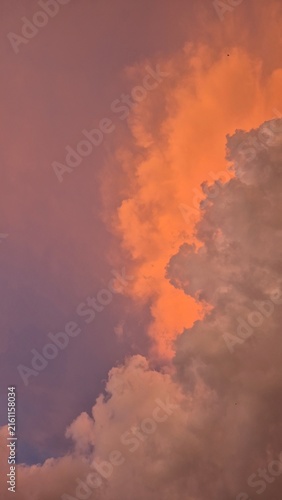 Canvas Print sunset in the sky