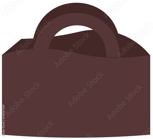 paper bag isolated on white