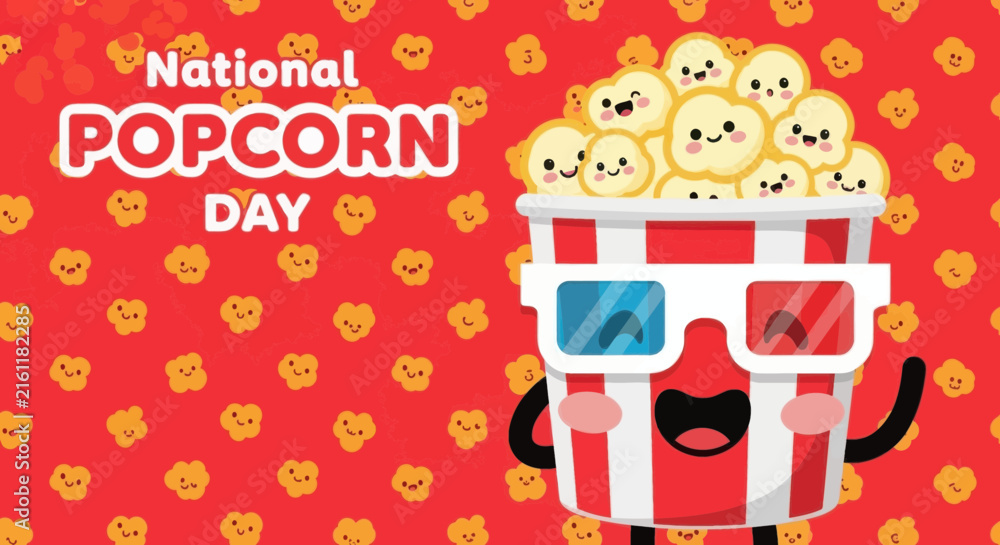 Fototapeta premium National popcorn day