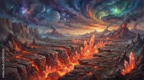 Diamond Lava Lakes of a Distant Planet