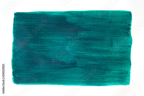 Teal Green Hand Painted Abstract Rectangle Background Texture