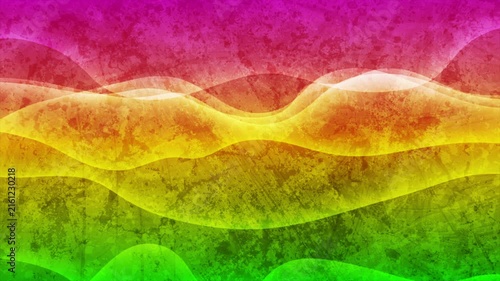 Colorful glossy waves abstract grunge ambient background. Corporate retro motion design. Seamless loop. Video animation Ultra HD 4K 3840x2160