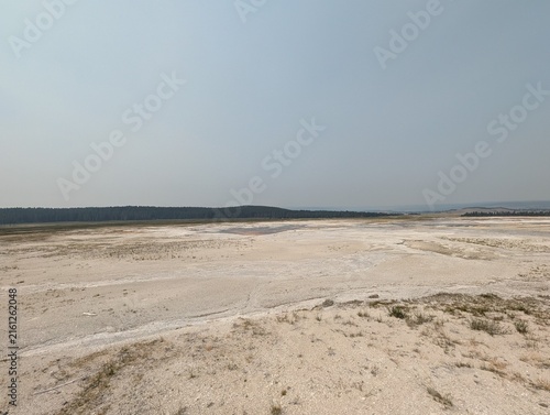 Canvastavla Salt landscape, yellowstone national park