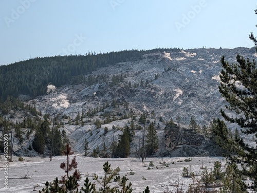 Cuadro en lienzo mountains in Yellowstone