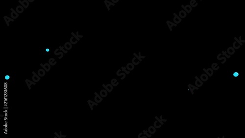 Paint line spread fx animation with transparent background