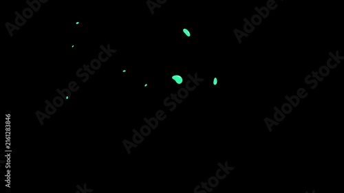 Liquid paint splash fx animation with transparent background