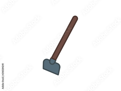Handheld garden hoe tool icon.