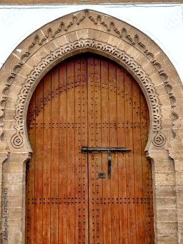 An ancient architectural structure in Casablanca, Morocco, deeply imbued with distinctive Islamic cultural and architectural characteristics.