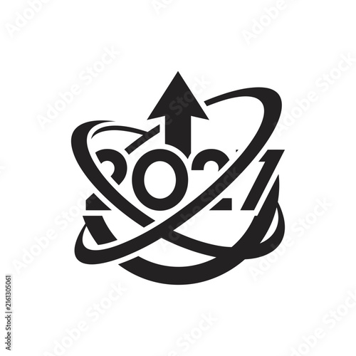 2027 global orbit growth icon.