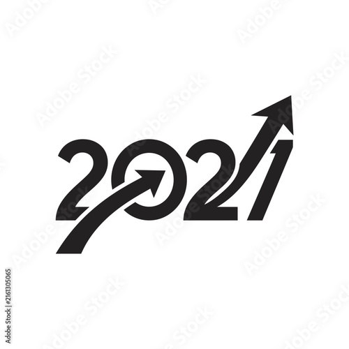 2027 growth logo with an upward arrow passing through numbers.