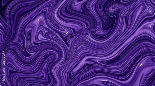 Abstract purple liquid marble background. Fluid ink swirl texture for modern design.