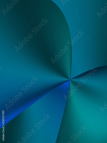 3d abstract dark blue turquoise tint green silk blowing texture effect luxury decorative background with lines