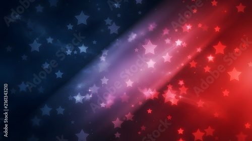 Abstract cosmic background with a dramatic split between cool and warm colors