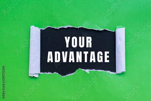 Cuadro en lienzo Your Advantage text concept photo
