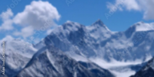 PrintMountain landscape, panorama, Belukha Mountain, Altai