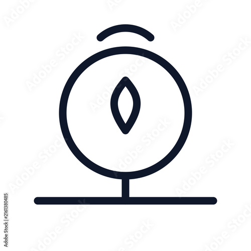 Obraz na płótnie Neurofeedback brain wave sensor icon vector simple graphic