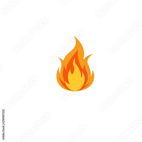 Foto Fire simple illustration for design element