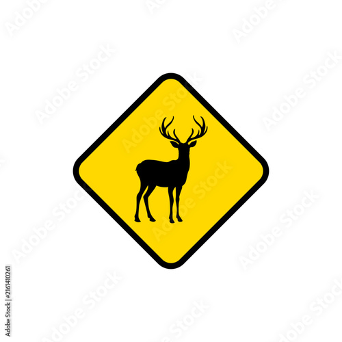 Animal Crossing Road Warning Sign