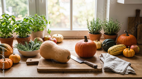 pumpkin on a table
