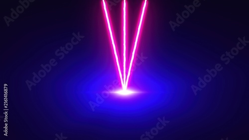 Abstract Laser beams. Computer generated render