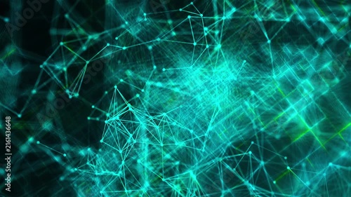 Abstract connection dots. Computer generated render