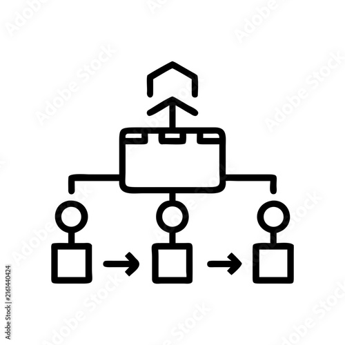 Production Line Line Icon, Manufacturing Assembly and Factory Automation Outline Symbol, Industrial Production Process Editable Stroke Vector for UI UX Design