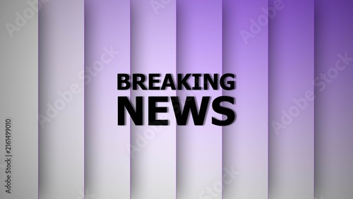 News background with white and blue lines 4k illustration. Television news show in widescreen ratio. Business corporate breaking news digital technology clean News background 4k illustration.