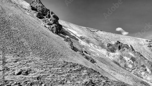 Картината върху платно Scenic summer view of Landmannalaugar highlands Iceland with bright sunlight and