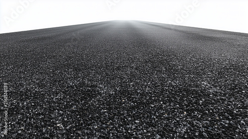 Seamless asphalt road texture background with perspective view of a highway surface.