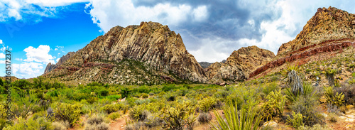Panoramic mountain formations view at Spring Mountain Ranch State Park