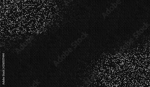 Quadro su tela Black and white pointilism background, papper texture,for modern design