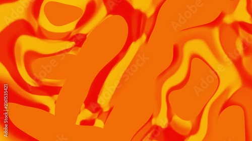 Vivid Orange And Yellow Abstract Liquid Fire Motion Background For Energetic Events