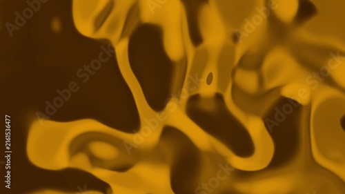 Warm Amber And Golden Brown Liquid Motion Background With Organic Fluid Wave Patterns