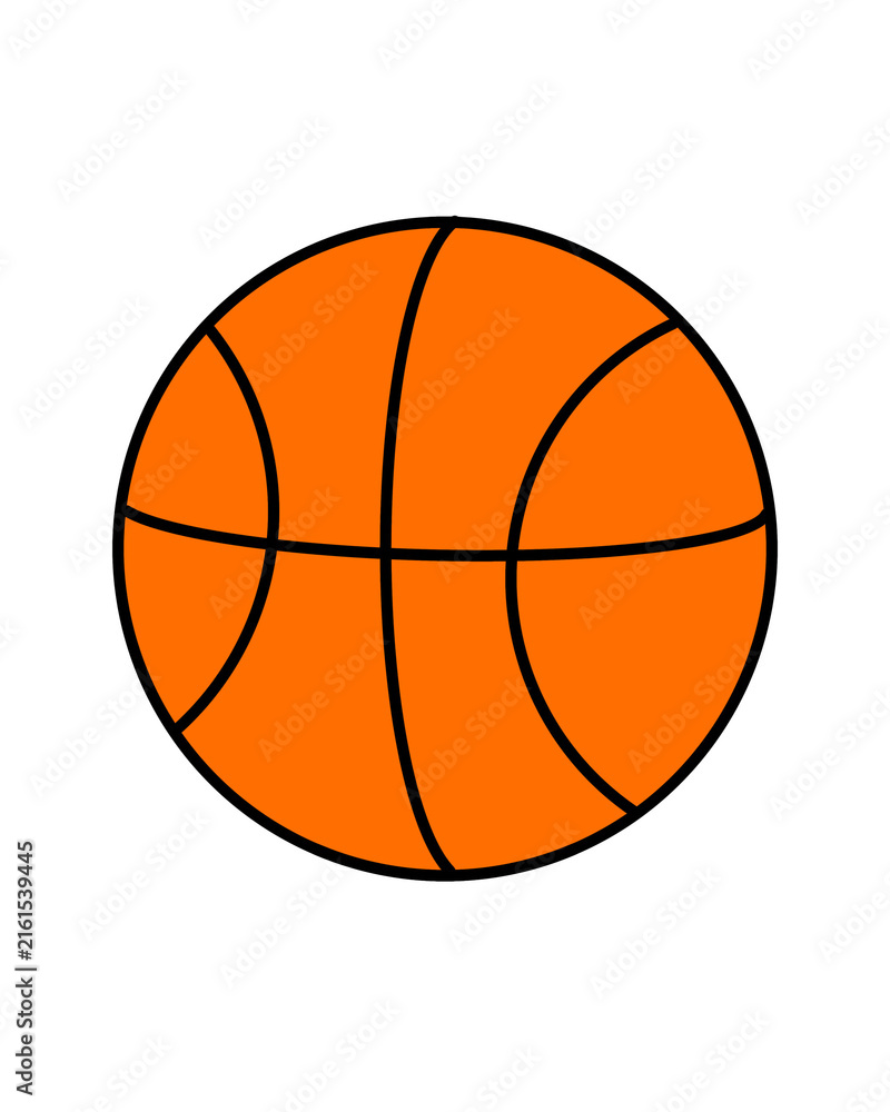 Fototapeta premium Orange Basketball Ball Illustration