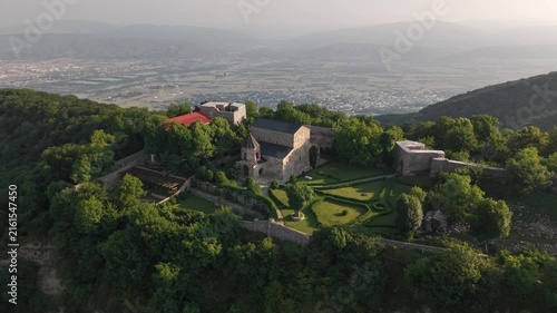 Aerial View of Zedazeni Monastery in Georgia
